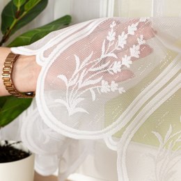 Zazdrostka żakardowa panelowa, wys. 40cm, kolor biały 023428/000/001/000040/1