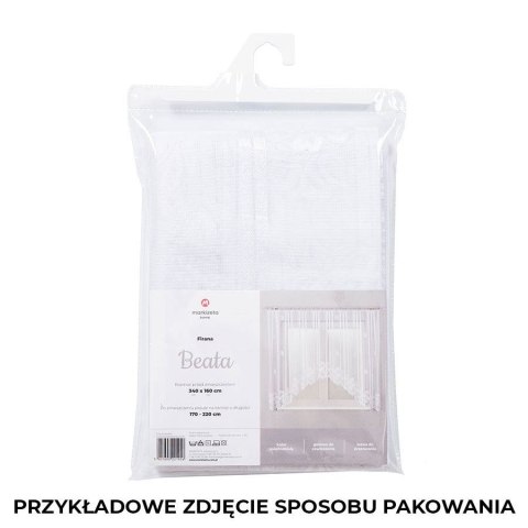 BEATA Firanka żakardowa gotowa, 160x300cm, kolor biały 002032/FBL/001/300160/1 BEATA Firanka żakardowa gotowa, 160x300cm, kolor biały 002032/FBL/001/300160/1