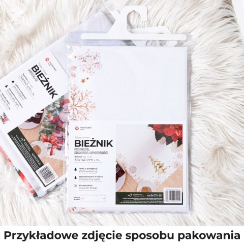 BUKIET W KOSZYKU Z EFEKTEM WYSZYWANIA Bieżnik NINA WODOODPORNA, 50x100cm, kolor beżowy PBN365/KSP/C04/050100/1 BUKIET W KOSZYKU Z EFEKTEM WYSZYWANIA Bieżnik NINA WODOODPORNA, 50x100cm, kolor beżowy PBN365/KSP/C04/050100/1
