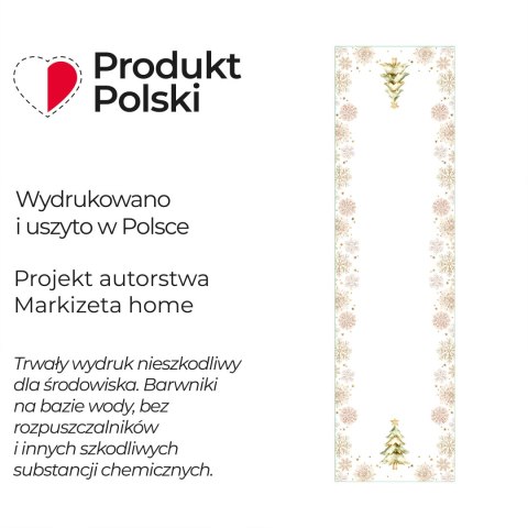CHOINKI, ZIMOWA OPOWIEŚĆ Bieżnik NINA WODOODPORNA, 38x140cm, kolor biały PBN336/KSP/C01/038140/1 CHOINKI, ZIMOWA OPOWIEŚĆ Bieżnik NINA WODOODPORNA, 38x140cm, kolor biały PBN336/KSP/C01/038140/1