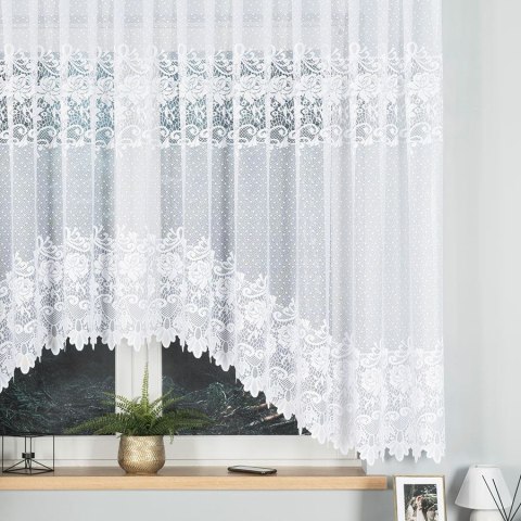 DEMETRIA Firanka żakardowa gotowa na prosto, 160x500cm, kolor biały 017480/FBL/001/500160/1 DEMETRIA Firanka żakardowa gotowa na prosto, 160x500cm, kolor biały 017480/FBL/001/500160/1