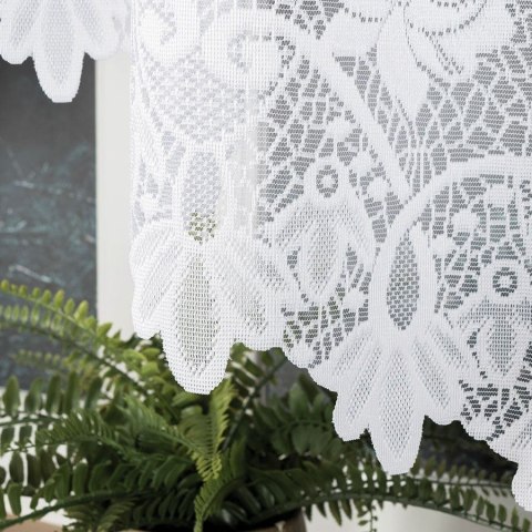 DEMETRIA Firanka żakardowa gotowa na prosto, 160x500cm, kolor biały 017480/FBL/001/500160/1 DEMETRIA Firanka żakardowa gotowa na prosto, 160x500cm, kolor biały 017480/FBL/001/500160/1