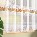 Firanka żakardowa ze wzorem pasowym, wys. 160cm, kolor 621 z zielonym 007972/000/621/000160/1 Firanka żakardowa ze wzorem pasowym, wys. 160cm, kolor 621 z zielonym 007972/000/621/000160/1