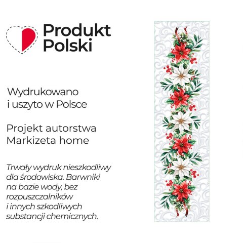 GWIAZDA BETLEJEMSKA Bieżnik NINA WODOODPORNA, 38x140cm, kolor biały PBN343/KSP/C01/038140/1 GWIAZDA BETLEJEMSKA Bieżnik NINA WODOODPORNA, 38x140cm, kolor biały PBN343/KSP/C01/038140/1