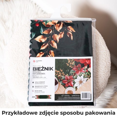 GWIAZDA BETLEJEMSKA Bieżnik NINA WODOODPORNA, 38x140cm, kolor biały PBN343/KSP/C01/038140/1 GWIAZDA BETLEJEMSKA Bieżnik NINA WODOODPORNA, 38x140cm, kolor biały PBN343/KSP/C01/038140/1