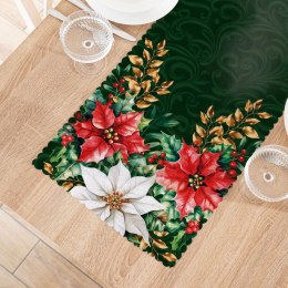 GWIAZDA BETLEJEMSKA Bieżnik NINA WODOODPORNA, 38x160cm, kolor zielony PBN343/KSP/C02/038160/1