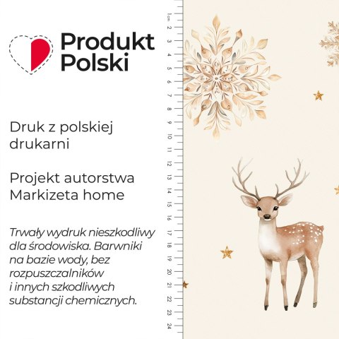 JELONKI, ZIMOWA OPOWIEŚĆ Tkanina dekoracyjna NINA WODOODPORNA, szer. 160cm, kolor beżowy DBN346/NIW/004/160000/1 JELONKI, ZIMOWA OPOWIEŚĆ Tkanina dekoracyjna NINA WODOODPORNA, szer. 160cm, kolor beżowy DBN346/NIW/004/160000/1