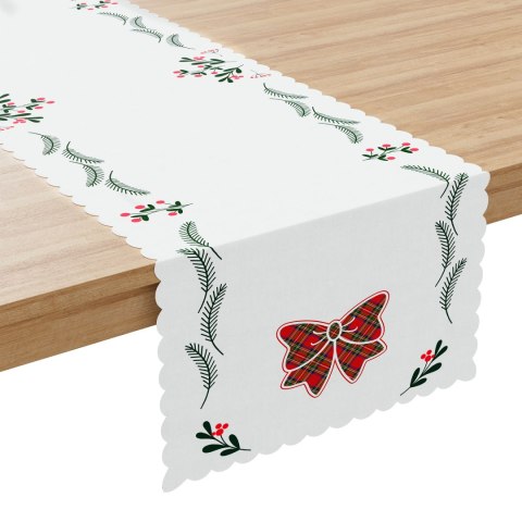 KOKARDA SZKOTI Bieżnik NINA WODOODPORNA, 38x140cm, kolor biały PBN347/KSP/C01/038140/1 KOKARDA SZKOTI Bieżnik NINA WODOODPORNA, 38x140cm, kolor biały PBN347/KSP/C01/038140/1