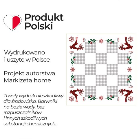 KRATA PATCHWORK Serweta NINA WODOODPORNA, 80x80cm, kolor biały PBN350/KSP/C01/080080/1 KRATA PATCHWORK Serweta NINA WODOODPORNA, 80x80cm, kolor biały PBN350/KSP/C01/080080/1