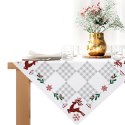KRATA PATCHWORK Serweta NINA WODOODPORNA, 80x80cm, kolor biały PBN350/KSP/C01/080080/1
