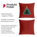 KRATA Z CHOINKĄ, BAJKOWE ŚWIĘTA Poszewka dekoracyjna VELVET, 40x40cm, kolor 003 bordowy PBN353/POP/003/040040/1 KRATA Z CHOINKĄ, BAJKOWE ŚWIĘTA Poszewka dekoracyjna VELVET, 40x40cm, kolor 003 bordowy PBN353/POP/003/040040/1