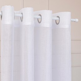 NALA Firana gotowa na przelotkach, 240x140cm, kolor biały 002022/ZGP/001/140240/1