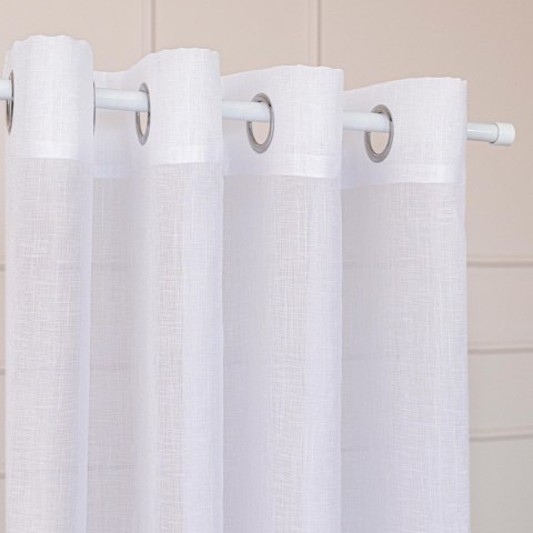 NALA Firana gotowa na przelotkach, 250x140cm, kolor biały 002022/ZGP/001/140250/1 NALA Firana gotowa na przelotkach, 250x140cm, kolor biały 002022/ZGP/001/140250/1