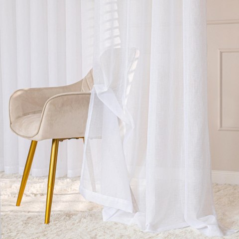 NALA Firana gotowa na przelotkach, 260x140cm, kolor biały 002022/ZGP/001/140260/1 NALA Firana gotowa na przelotkach, 260x140cm, kolor biały 002022/ZGP/001/140260/1