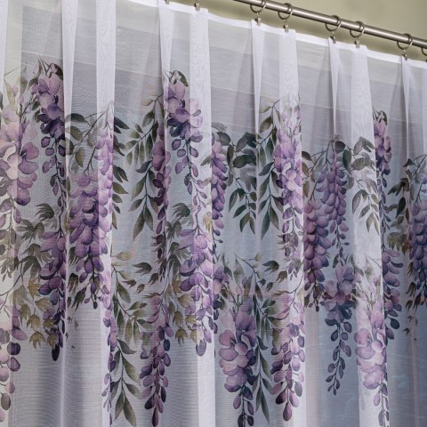 WISTERIA Firanka żakardowa 023426, wys. 240cm, kolor biały D00309/000/001/000240/1