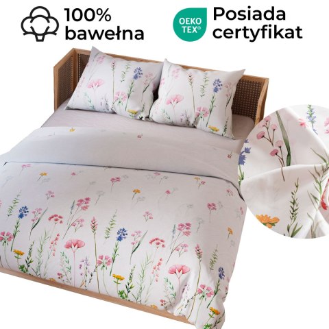 ZALURA Komplet pościeli z bawełny satynowej 160x200cm 100102/SAT/000/160200/1 ZALURA Komplet pościeli z bawełny satynowej 160x200cm 100102/SAT/000/160200/1