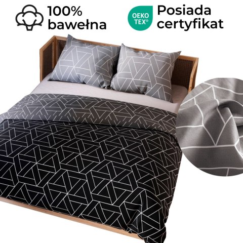 ZEFIRA Komplet pościeli z bawełny satynowej 220x200cm 100107/SAT/000/220200/1 ZEFIRA Komplet pościeli z bawełny satynowej 220x200cm 100107/SAT/000/220200/1