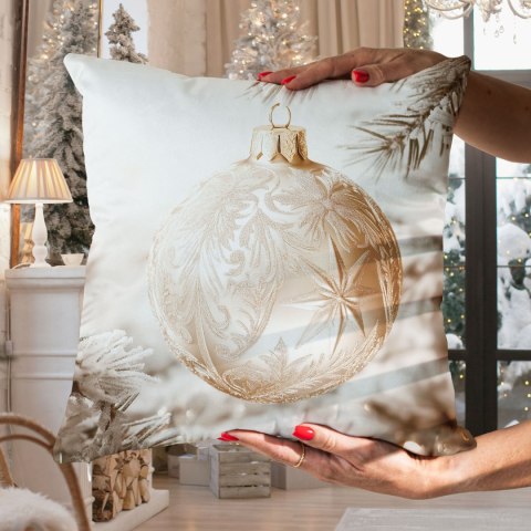 ZŁOTA BOMBKA Poszewka dekoracyjna VELVET, 40x40cm, kolor 004 beżowo-złoty PBN367/POP/004/040040/1 ZŁOTA BOMBKA Poszewka dekoracyjna VELVET, 40x40cm, kolor 004 beżowo-złoty PBN367/POP/004/040040/1