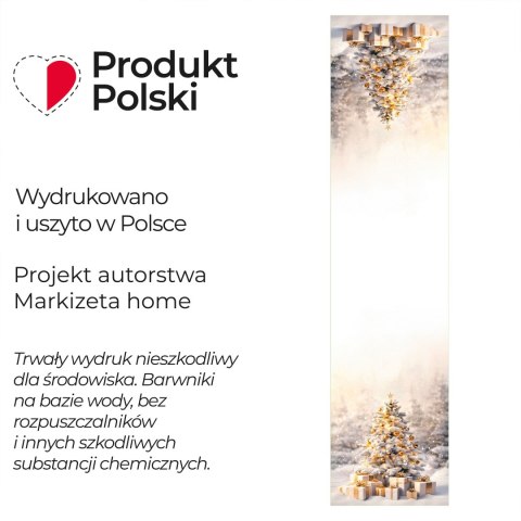 ZŁOTA CHOINKA Bieżnik NINA WODOODPORNA, 38x160cm, kolor biało-złoty PBN368/KSP/C01/038160/1 ZŁOTA CHOINKA Bieżnik NINA WODOODPORNA, 38x160cm, kolor biało-złoty PBN368/KSP/C01/038160/1