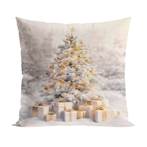 ZŁOTA CHOINKA Poszewka dekoracyjna VELVET, 40x40cm, kolor 001 biało-złoty PBN368/POP/001/040040/1 ZŁOTA CHOINKA Poszewka dekoracyjna VELVET, 40x40cm, kolor 001 biało-złoty PBN368/POP/001/040040/1