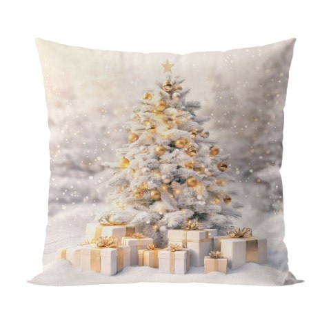 ZŁOTA CHOINKA Poszewka dekoracyjna VELVET, 40x40cm, kolor 001 biało-złoty PBN368/POP/001/040040/1 ZŁOTA CHOINKA Poszewka dekoracyjna VELVET, 40x40cm, kolor 001 biało-złoty PBN368/POP/001/040040/1