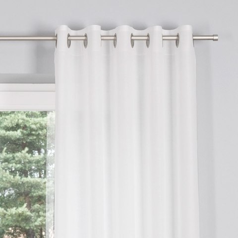 BASIC Zasłona gotowa na przelotkach, 145x300cm, kolor 010 biały TD0005/ZGP/010/145300/1