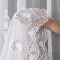 Firanka haftowana pasowa, wys.285cm, kolor 002 biały z szaro-białą nicią FH0030/768/002/000285/1