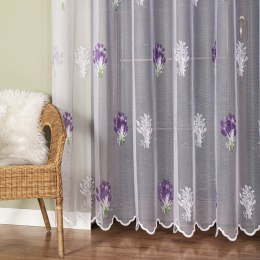 Firanka żakardowa drukowana ze wzorem po całości, wys. 250cm, kolor biały 018592/000/028/000250/1