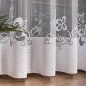 Firanka żakardowa ze wzorem na samym dole, wys. 155cm, kolor biały 107199/000/001/000155/1
