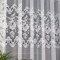Firanka żakardowa ze wzorem pasowym, wys. 170cm, kolor biały 361270/000/001/000170/1