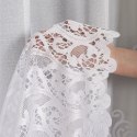 Firanka żakardowa ze wzorem pasowym, wys. 250cm, kolor biały 107871/000/001/000250/1