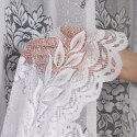 Firanka żakardowa ze wzorem po całości, wys. 150cm, kolor biały 361350/000/001/000150/1