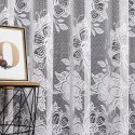 Firanka żakardowa ze wzorem po całości, wys. 175cm, kolor biały 004713/000/001/000175/1