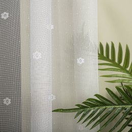 Firanka żakardowa ze wzorem po całości, wys. 175cm, kolor biały 131011/000/001/000175/1