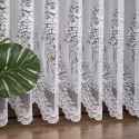 Firanka żakardowa ze wzorem po całości, wys. 220cm, kolor biały 361350/000/001/000220/1