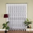 Firanka żakardowa ze wzorem po całości, wys. 230cm, kolor biały 361350/000/001/000230/1