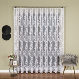 Firanka żakardowa ze wzorem po całości, wys. 250cm, kolor biały 004713/000/001/000250/1