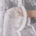 Firanka żakardowa ze wzorem po całości, wys. 250cm, kolor biały 004713/000/001/000250/1