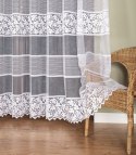 Firanka żakardowa ze wzorem po całości, wys. 250cm, kolor biały 017563/000/001/000250/1