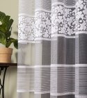 Firanka żakardowa ze wzorem po całości, wys. 250cm, kolor biały 017563/000/001/000250/1