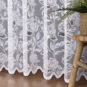 Firanka żakardowa ze wzorem po całości, wys. 250cm, kolor biały 037800/000/001/000250/1
