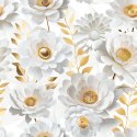 GOLDENIA Tkanina dekoracyjna NINA WODOODPORNA, szer. 160cm, kolor biały D00315/NIW/001/160000/1