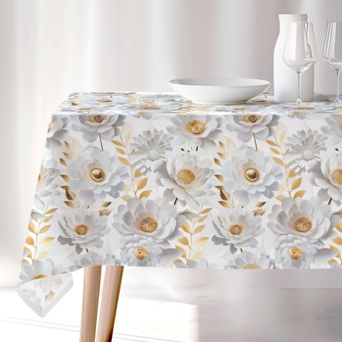 GOLDENIA Tkanina dekoracyjna NINA WODOODPORNA, szer. 160cm, kolor biały D00315/NIW/001/160000/1