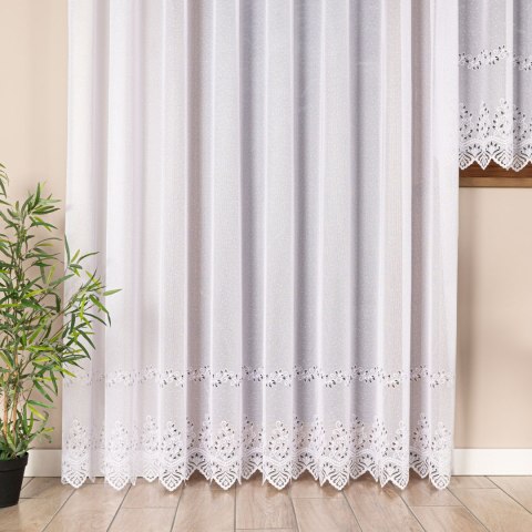 JAGODA Firanka żakardowa gotowa, 250x300 cm, kolor biały 018534/FBP/001/300250/1