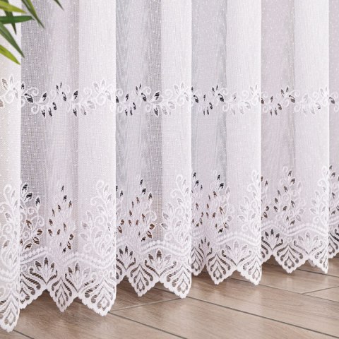 JAGODA Firanka żakardowa gotowa, 250x300 cm, kolor biały 018534/FBP/001/300250/1