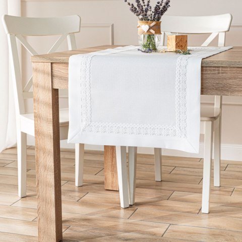 MODENA Bieżnik z gipiurą, 38cmx160cm, kolor biały 202725/KSP/L01/038160/1 MODENA Bieżnik z gipiurą, 38cmx160cm, kolor biały 202725/KSP/L01/038160/1