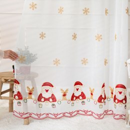 NOELLE Firana gotowa na przelotkach, 250x140cm, kolor biały 626622/FGP/001/140250/1