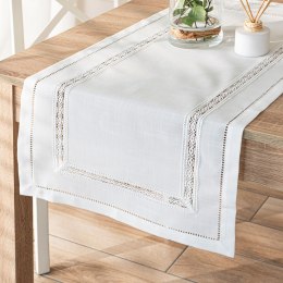 SELVIA Bieżnik z gipiurą, 50cmx100cm, kolor biały 250200/KSP/L01/050100/1