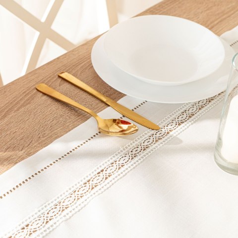 SELVIA Bieżnik z gipiurą, 50cmx100cm, kolor biały 250200/KSP/L01/050100/1 SELVIA Bieżnik z gipiurą, 50cmx100cm, kolor biały 250200/KSP/L01/050100/1