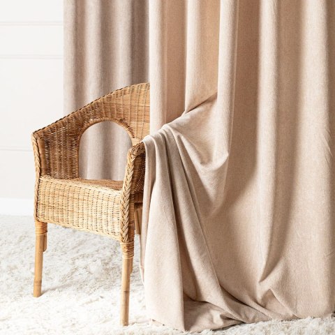 SOFT Zasłona gotowa na przelotkach, 140x260cm, kolor 002 beżowy TD0035/ZGP/002/140260/1 SOFT Zasłona gotowa na przelotkach, 140x260cm, kolor 002 beżowy TD0035/ZGP/002/140260/1